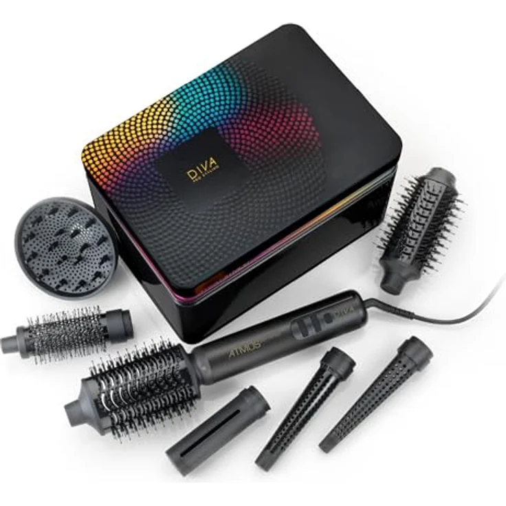 Diva Pro Styling Atmos Dry+Style – 7-in-1-Luftstyler und Haartrockner zum Trocknen, Stylen, Volumen, Locken und Wellen – Bild 1