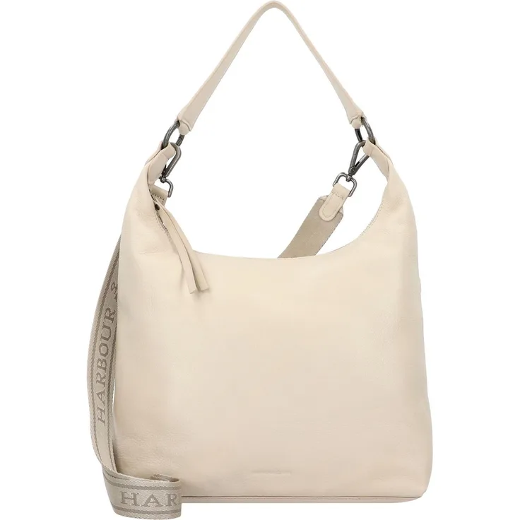 Harbour 2nd Kiana Schultertasche, Leder Umhängetasche 37 cm, schwarz
