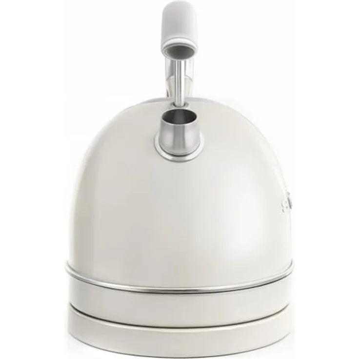 SWEISS Elektrischer Wasserkocher KTL8 Vintage, 1,5 l Edelstahl, 2200 W, 360° Sockel, beige – Bild 3