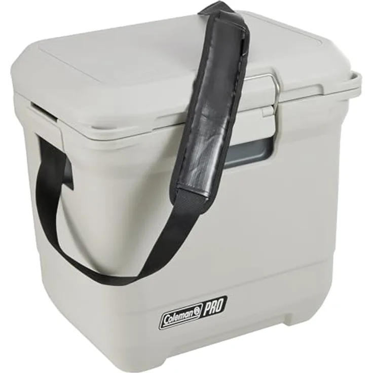 Coleman Pro 25QT Kühlbox, 24 l, robuste Isolierung, hält Eis bis zu 3 Tage kühl, weiß