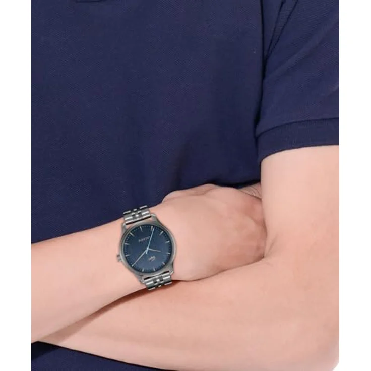 Lacoste Lisbon Herren-Armbanduhr, 42mm grau mit Quarzwerk und Edelstahlarmband – Bild 5