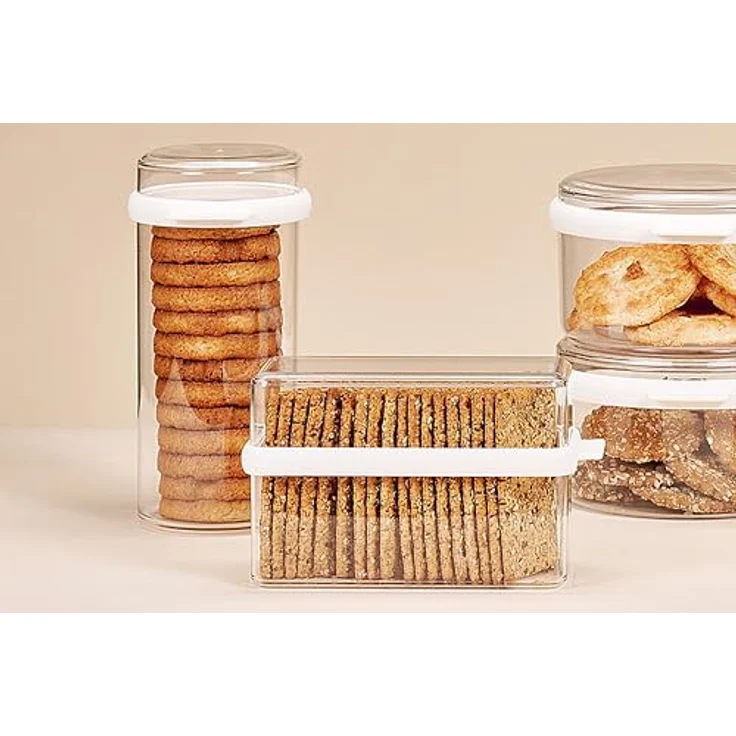 Mepal Knäckebrotdose Stora, Plastik, Weiß, 9 x 12.8 cm – Bild 2