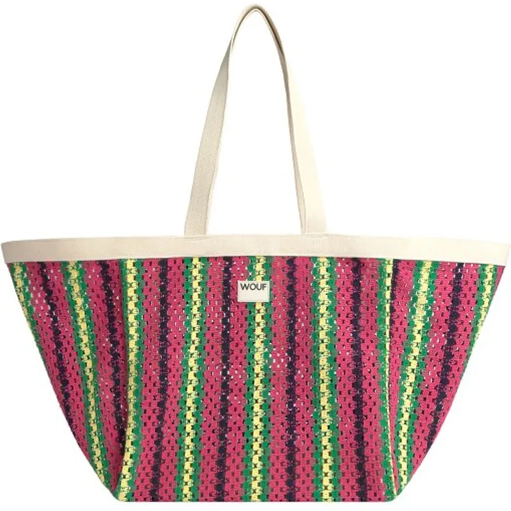 Wouf Shopper Tasche 33 cm, 100% Baumwolle, rot