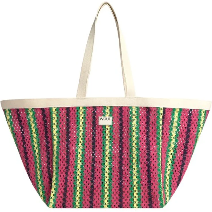 Wouf Shopper Tasche 33 cm, 100% Baumwolle, rot