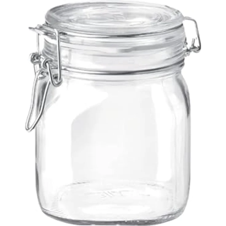 Bormioli Rocco Fido Behälter Vase, Hermetischer Verschluss 0.75 Liter, Glas, Transparent, 1 Stück – Bild 2