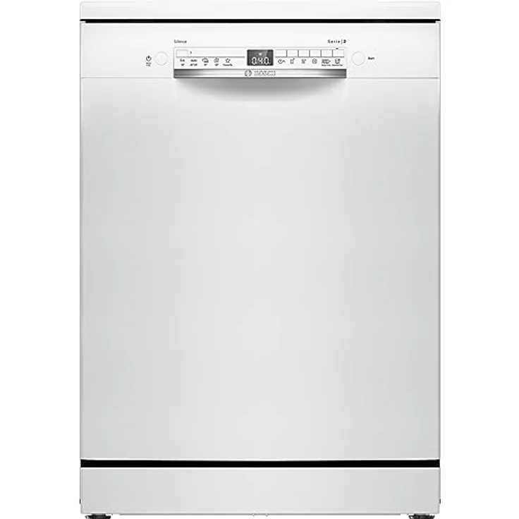 Bosch Serie 2 SMS2HTW02E, Freistehender Geschirrspüler für 14 Maßgedecke, Energieeffizienzklasse D, 5 Programme, höhenverstellbarer Oberkorb, Wasserenthärtung – Bild 2