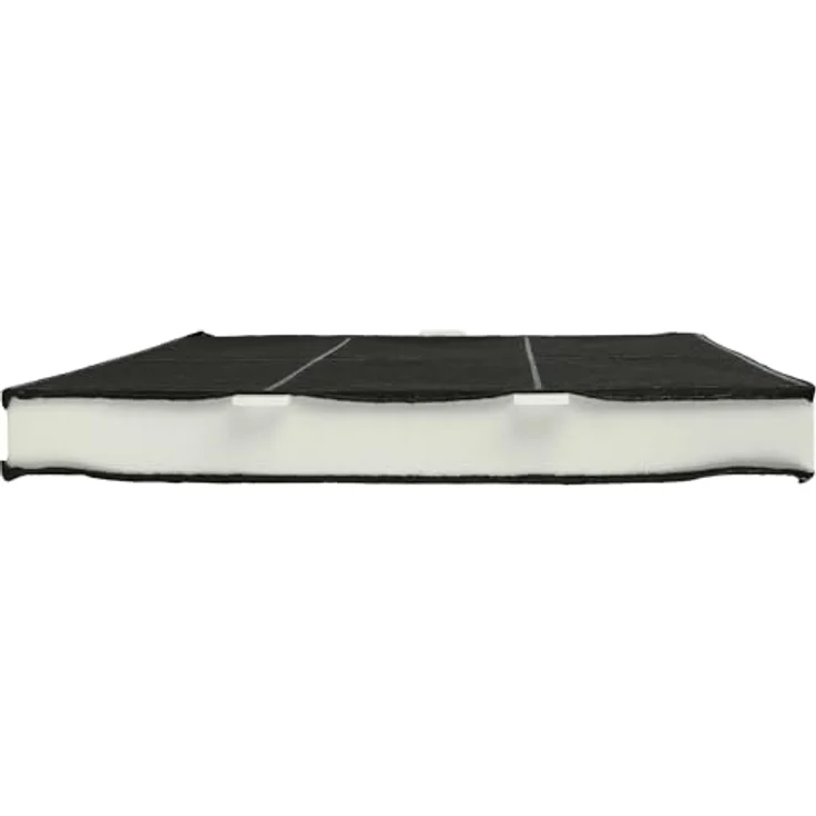 vhbw Aktivkohlefilter für Neff 00360732, DRZ94UC, FWKB-2222, 22,2 x 22,2 x 2,4 cm, schwarz/weiß, zur Geruchsfilterung in Dunstabzugshauben – Bild 9