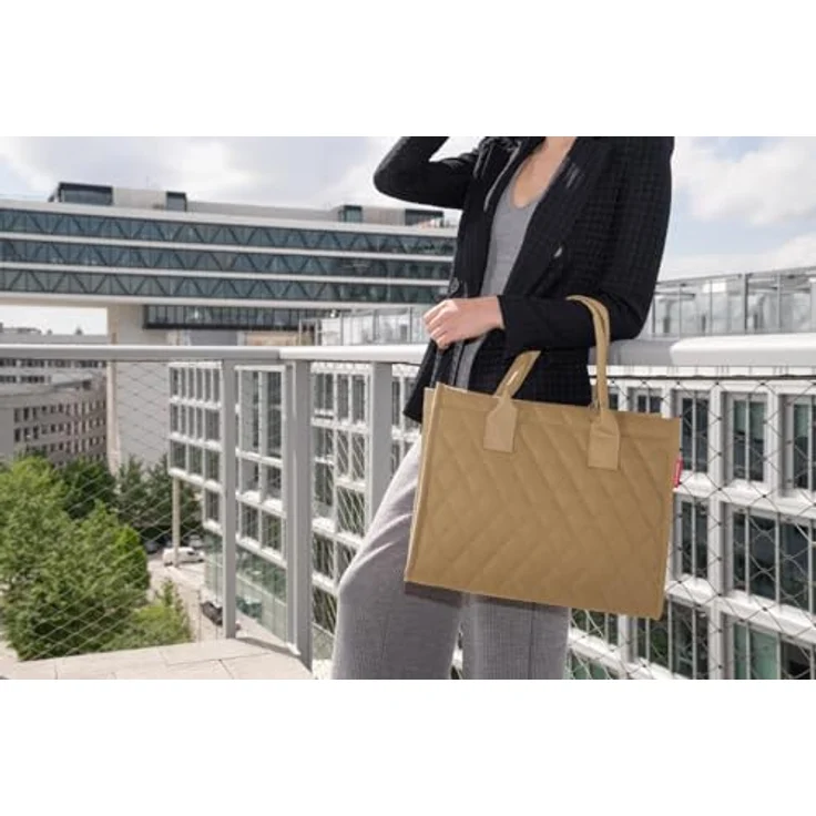 REISENTHEL® Shopper Daily Shopper - Moderner Shopper 42 cm, wasserabweisend, inkl. Innensteckfach (1-tlg), schwarz – Bild 5