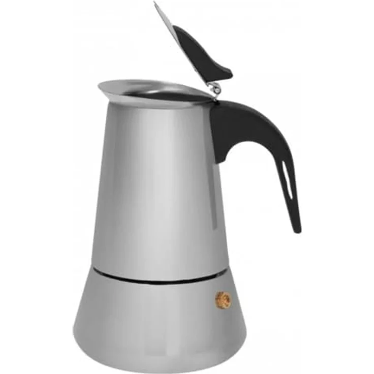KING HOFF Espressomaker Italienische, 450ml für 9 Tassen, Edelstahl mit nicht heizendem Kunststoffgriff, für alle Herdarten geeignet – Bild 4