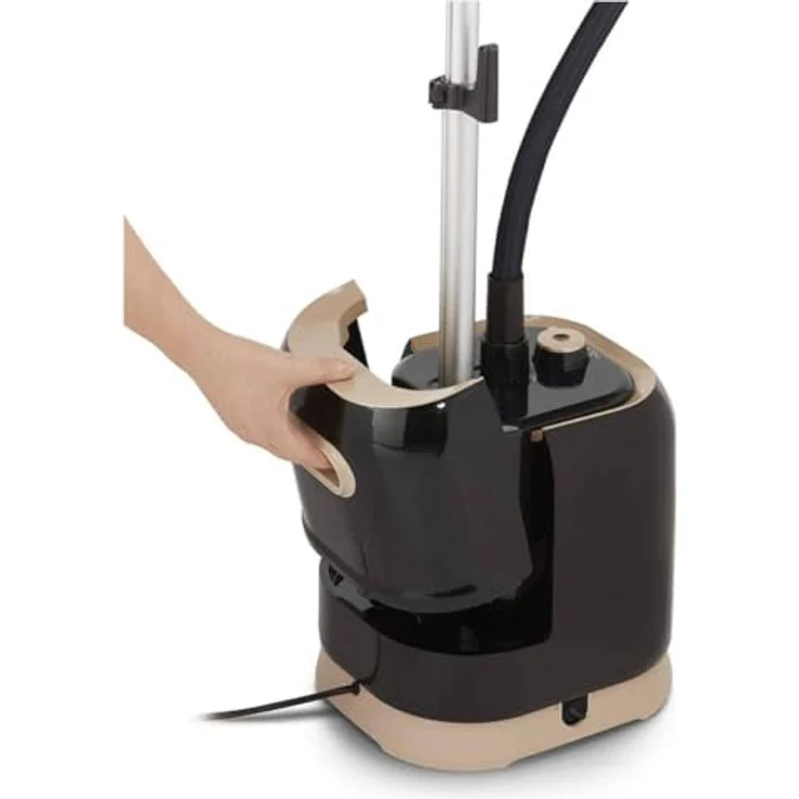 Rowenta IS3420 Fashion Steam Dampfglätter (1700 Watt, Dauerdampfmenge: 30 g-Min., Wassertank Kapazität: 1,5 Liter, Vertikaldampf, inkl. Bürstenaufsatz) schwarz-kupfer, Steamer – Bild 4