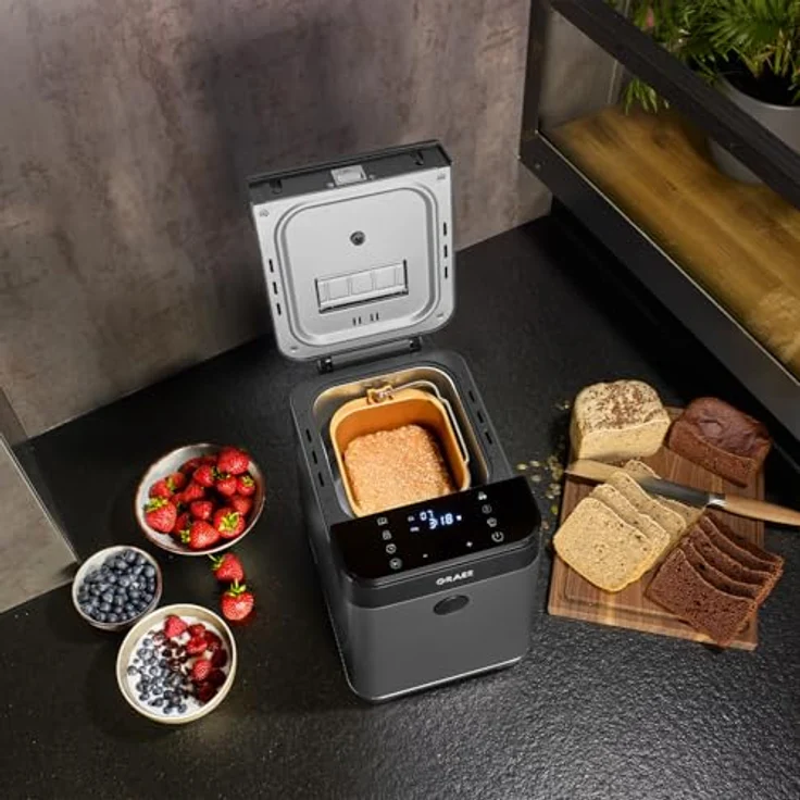 Graef Brotbackautomat BA806EU Eisenglimmergrau, 29 Programme, Timerfunktion – Bild 6