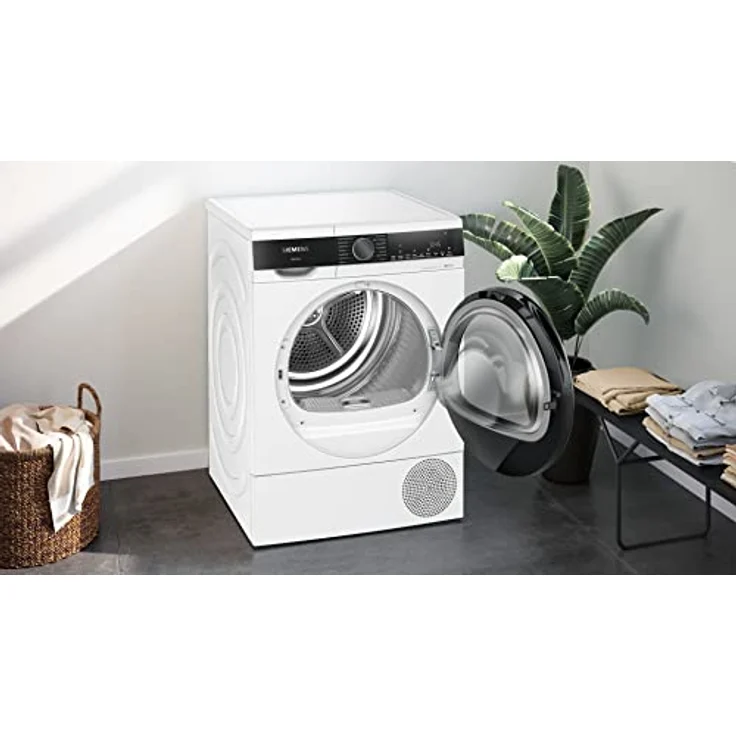 Siemens Wärmepumpentrockner für 8 kg Wäsche, iQ500, A+++, 176 kWh/Jahr, speedPack, autoDry, Outdoor-Programm, Weiß, WQ35G2D00 – Bild 2