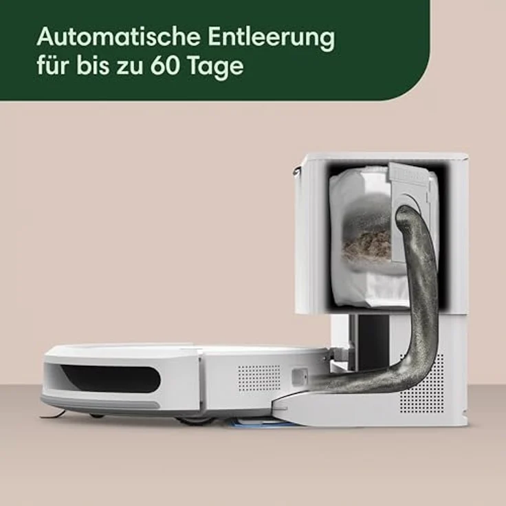 iRobot Roomba Combo® Essential 2 mit Absaugstation, Staubsauger-Roboter mit 4-Stufen-Reinigungssystem, Wischfunktion, und iRobot Home App, schwarz – Bild 4