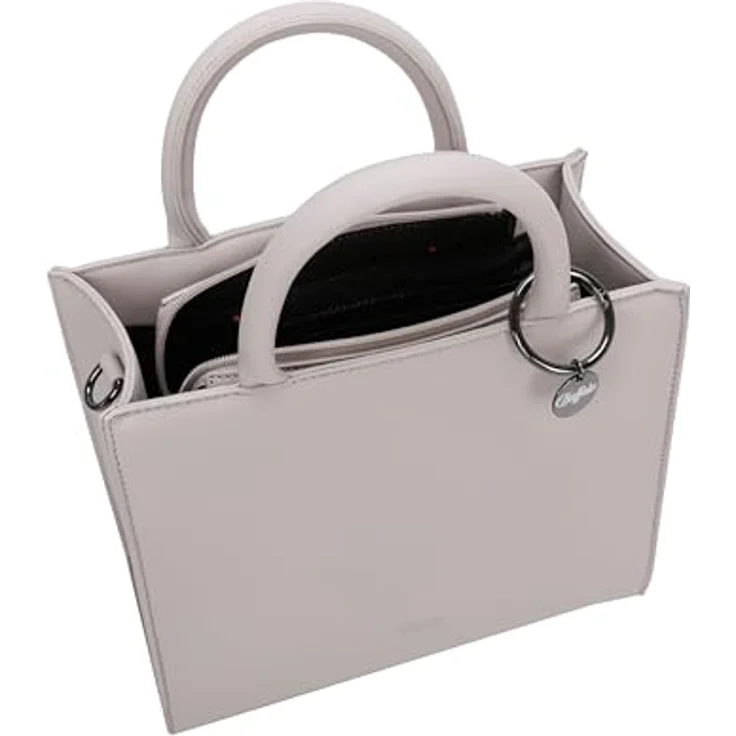 Buffalo Big Boxy Handtasche 26 cm, Beige, mit abnehmbaren Schulterriemen – Bild 6