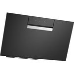 Bosch DWJ87FN60, Serie 4 Smarte Dunstabzughaube, 60 cm breit, Wandesse Made in Germany, Umluft, EcoSilence Drive leiser und effizienter Motor, Übers Kochfeld steuerbar, Klarglas Schwarz