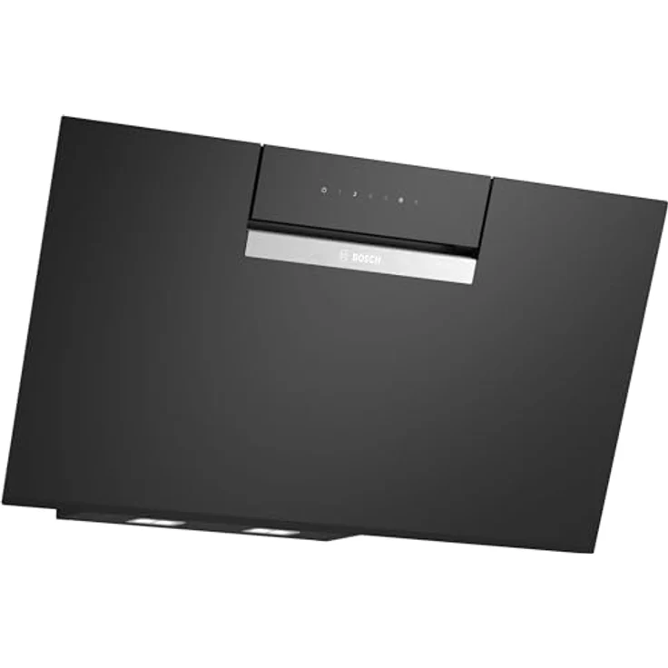 Bosch DWJ87FN60, Serie 4 Smarte Dunstabzughaube, 60 cm breit, Wandesse Made in Germany, Umluft, EcoSilence Drive leiser und effizienter Motor, Übers Kochfeld steuerbar, Klarglas Schwarz – Bild 1
