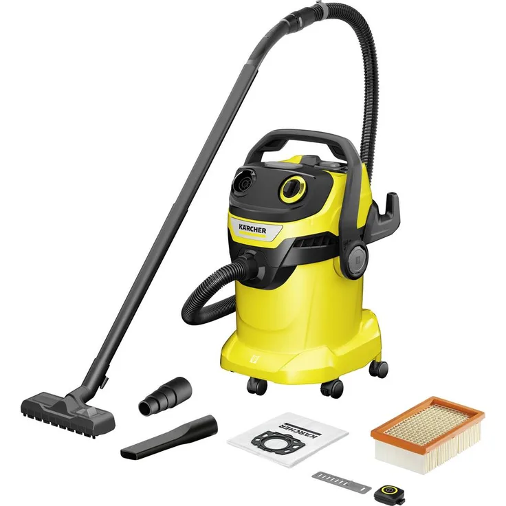 Kärcher Home & Garden WD 5 Control, Nass-/Trockensauger 1200 W mit 25 l Behälter, halbautomatische Filterreinigung und Power Control-Funktion