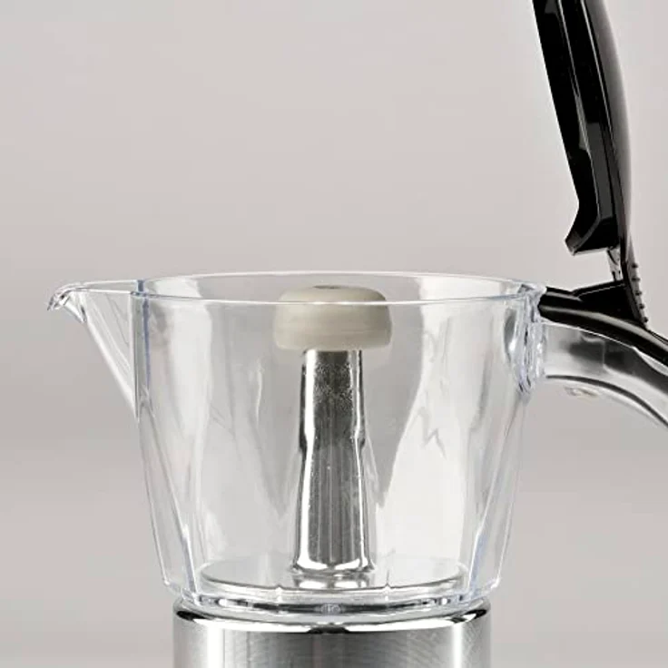Girmi MC23, Programmierbare elektrische 3-Tassen-Kaffeemaschine mit Timer und Transparente Krug, Schwarz, Silber – Bild 8