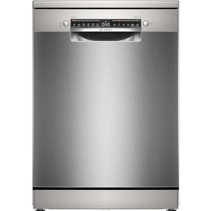 Bosch Serie 4, Freistehender Geschirrspüler, 60 cm, Silver Inox, SMS4HTI00E – Bild 1
