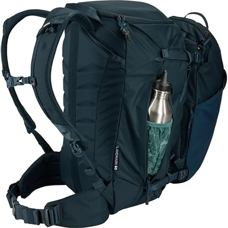 Thule Landmark Reiserucksack 55 cm, dunkelblau, 100% Polyester, kompakte Größe 33 cm x 25 cm – Bild 3