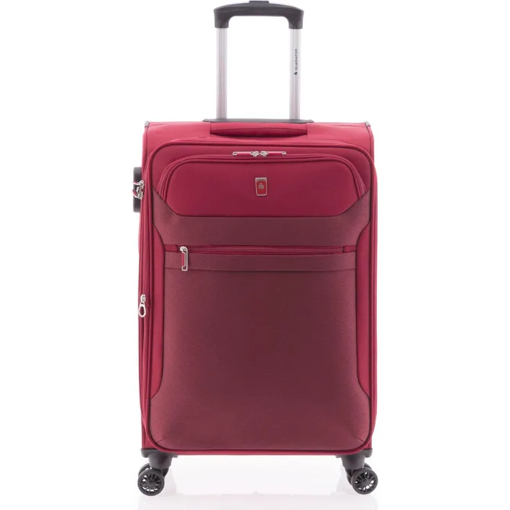 Wüsthof Gladiator 2000, Koffer mit 4 Rollen Trolley, 68 cm, Dehnfalte, Rot, (66 l, M)