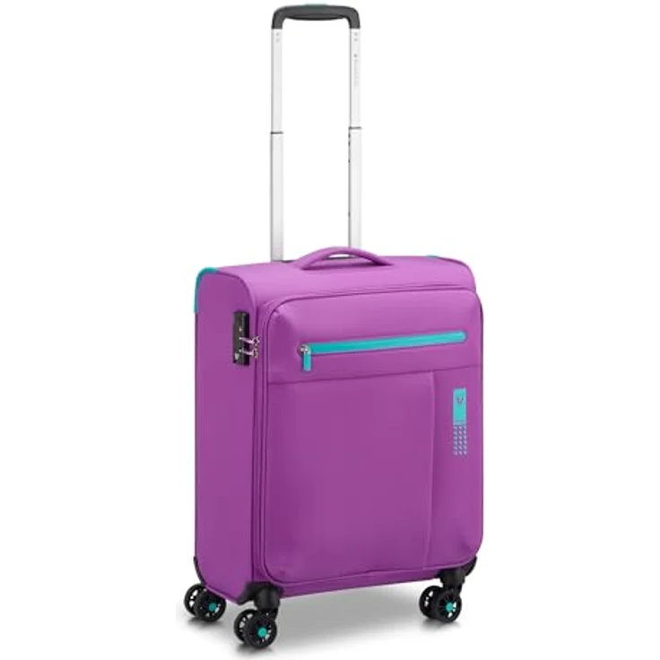 Roncato Lite Soft Neon Kabinentrolley 55 cm, 4 Rollen, lila, 100% Polyester, 40 x 20 x 55 cm – Bild 1