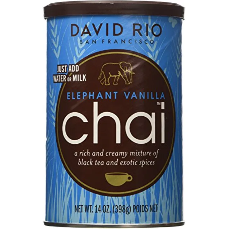 David Rio Elephant Vanilla Chai Pulver, 398 g, Tee für aromatische Getränkezubereitung