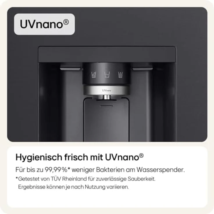LG GMG960EVEE, Side-by-Side Kühlschrank mit InstaView, DoorCooling+, Craft Ice und UVnano Technologie – Bild 4