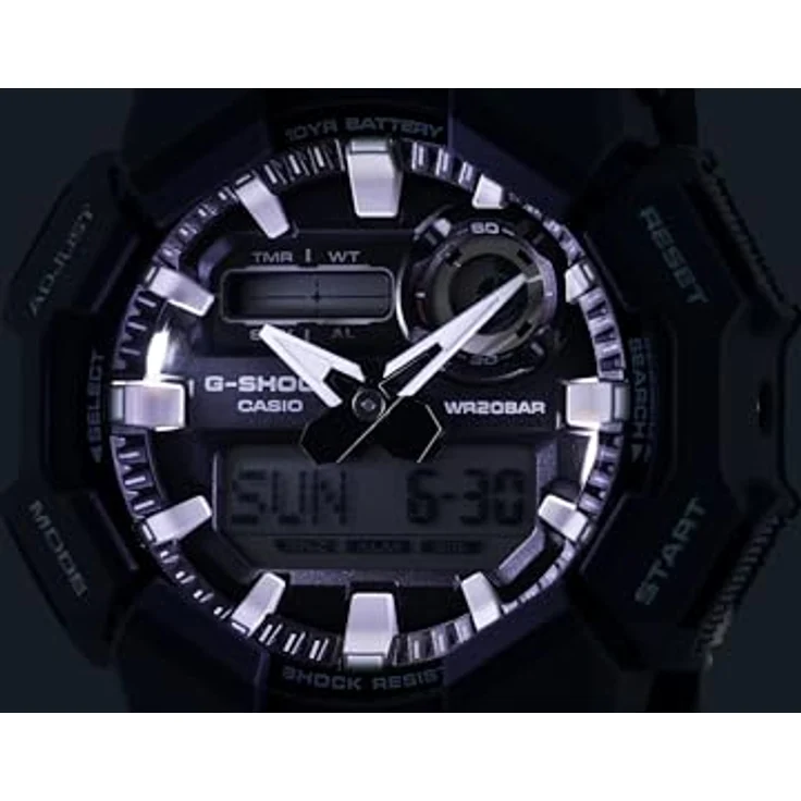 Casio Herren Analog Digital Quarz Armbanduhr G-Shock, 10-Jahres-Batterie, Schwarz – Bild 5
