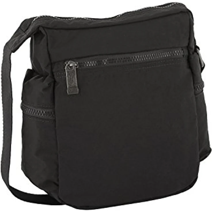 camel active Umhängetasche Journey, aus leichtem robusten Nylon, Schwarz – Bild 3