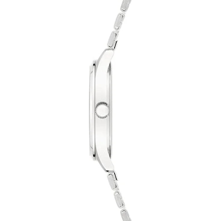 LIEBESKIND Damen Analog Quarz Uhr LT-0450-MQ, Edelstahlgehäuse IP silber teilmattiert, 33 mm, kratzunempfindliches Mineralglas, wasserdicht bis 5 bar, hochwertiges Edelstahlband – Bild 3