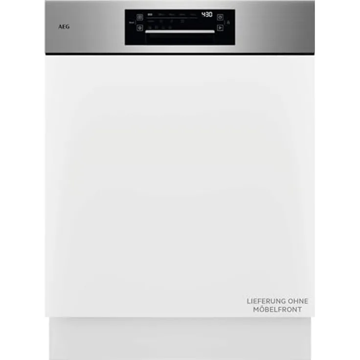 AEG GT9200X2SCM Serie 9000, teilintegrierter 60cm Einbaugeschirrspüler mit AEG App und Besteckschublade, Energieeffizienzklasse A