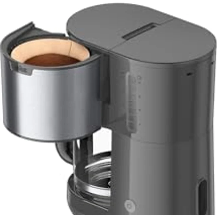 Braun Kaffeemaschine PurShine KF1500GY, Filterkaffeemaschine mit Glaskanne & OptiBrew System, Anti-Tropf-Funktion, Automatische Sicherheitsabschaltung, 10 Tassen Kapazität, 1000W, Grau – Bild 3