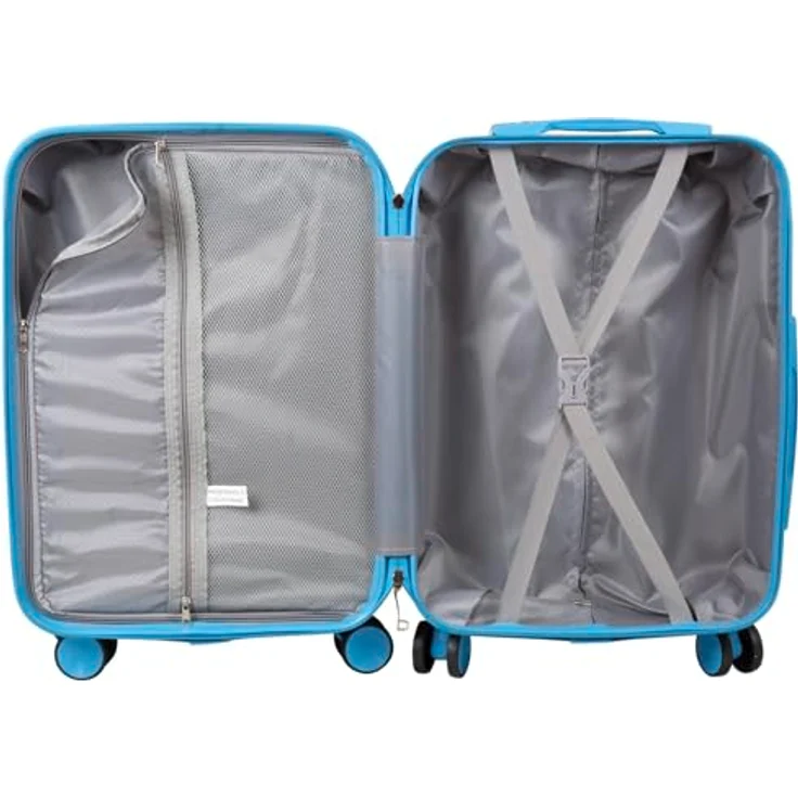 Trendyshop365 Trolleyset Kofferset 3tlg Verona, Graffiti Design, Polycarbonat, Zahlenschloss, bunter Farbverlauf – Bild 6
