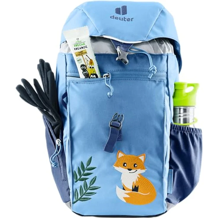 deuter Daypack Deuter Kinder Waldfuchs 14 Tagesrucksack, nachhaltiger Begleiter für Waldkindergarten, blau – Bild 4