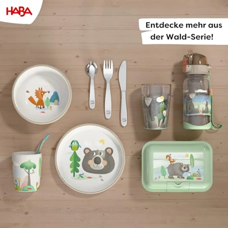 Haba Brotdose Wald, BPA-frei, spülmaschinengeeignet, 13 × 18 × 6,5 cm, kinderfreundliches Design – Bild 5