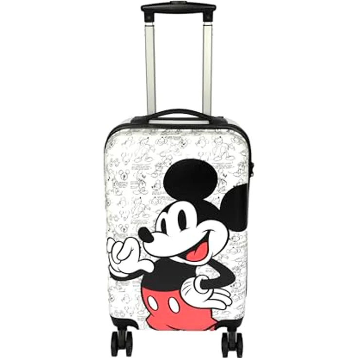 UNDERCOVER Kinderkoffer Mickey Mouse, 59 cm, 4 Rollen, mit TSA-Zahlenschloss in Schwarz – Bild 5
