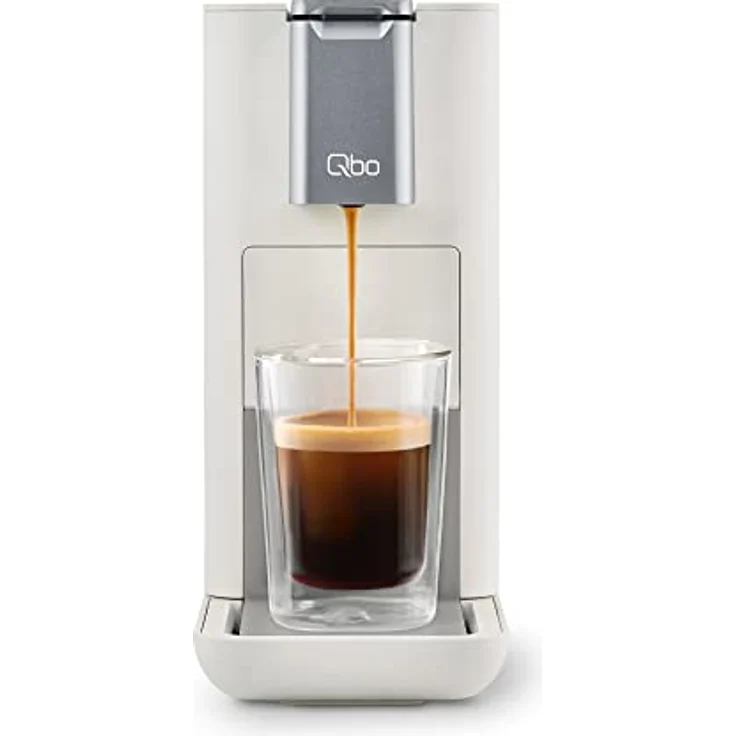 Tchibo Qbo „ESSENTIAL“ Premium Kapselmaschine inkl. 30 Qbo Kapseln für Espresso, Caffè und Caffè Grande, kompaktes Design, Bright Sand – Bild 2