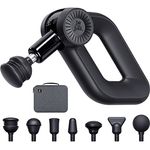 Bob and Brad D6 Pro Massagepistole mit 16mm Amplitude, Percussion Massage Gun Muskel Massagegerät, Massage Pistole mit 2500mAh Akku und 7 Massageköpfen für Schulter Rücken Nacken Muskelentspannung