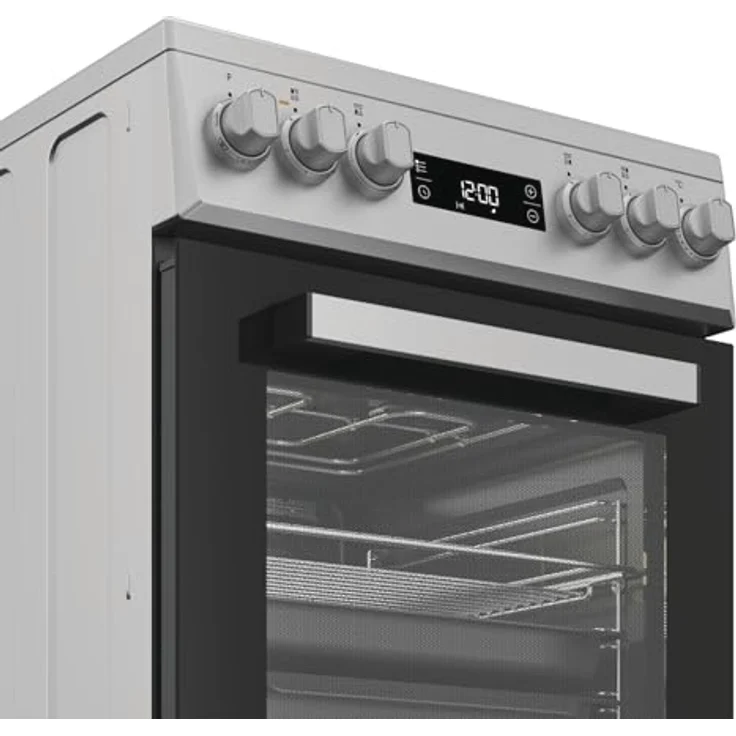 Bauknecht B5V8LMX Standherd, Heißluftbackofen mit 8 Funktionen, 4 Kochzonen, Hydrolyse-Reinigungsfunktion, Garraumvolumen 60 Liter, Edelstahl-Optik – Bild 2