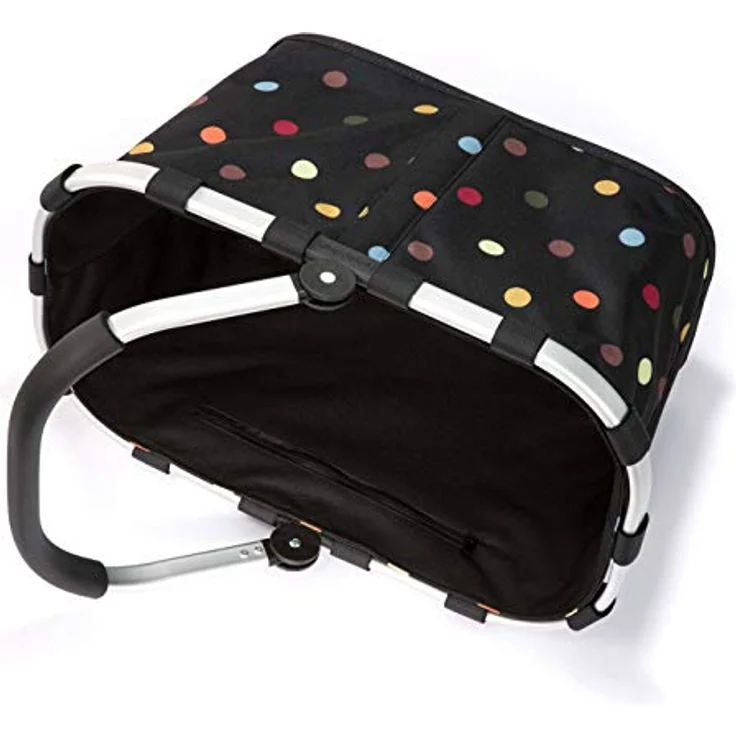 reisenthel carrybag frame dots – Stabiler Einkaufskorb mit viel Stauraum und praktischer Innentasche – Elegantes und wasserabweisendes Design – Bild 3