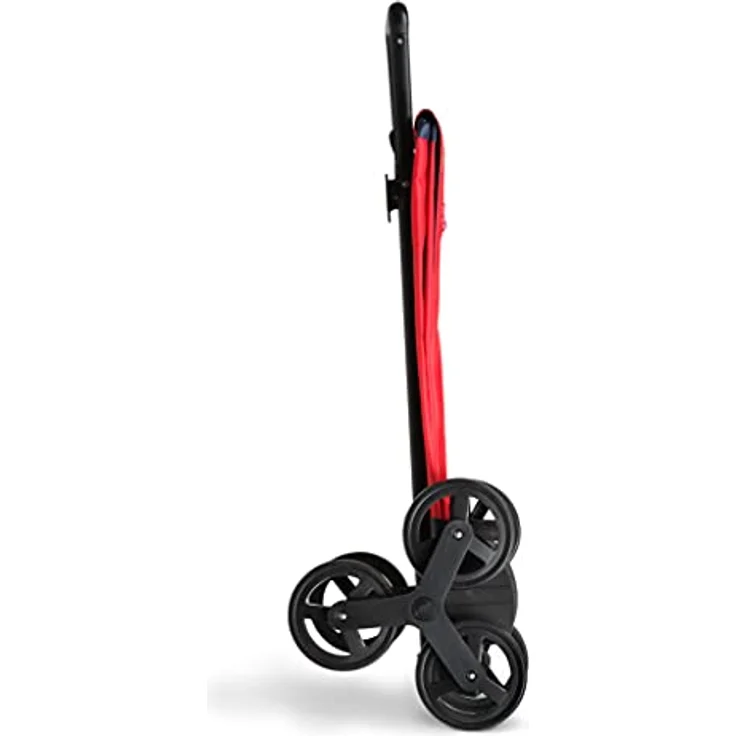 Gimi Einkaufstrolley mit 6 Rädern, wasserdichte Tasche, 100% Polyester, Fassungsvermögen 52 l, 44,1 x 50,7 x 95,6 cm, rot, Grande, 168473 – Bild 3