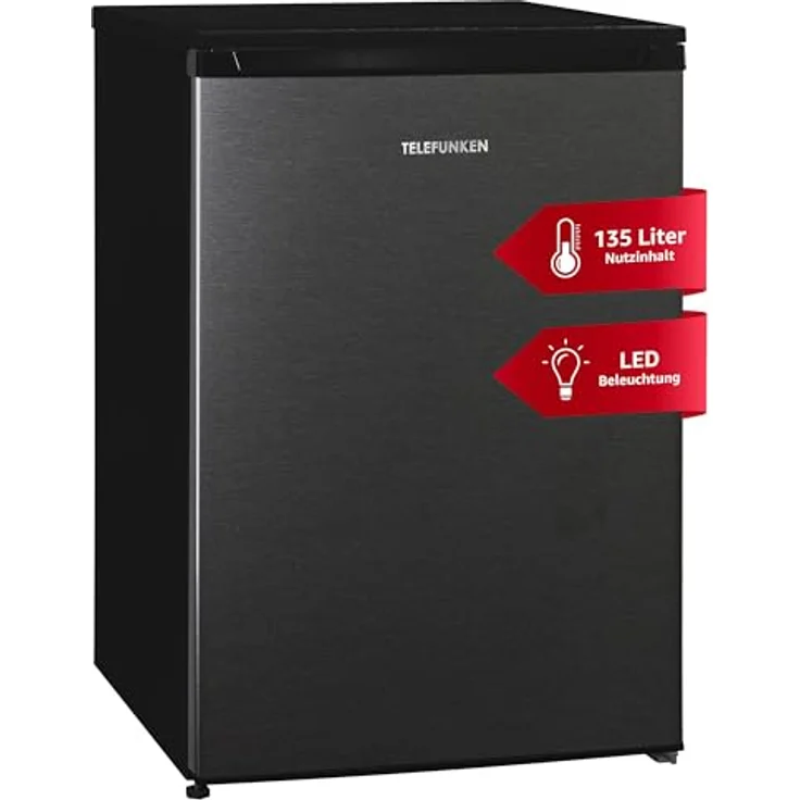 Telefunken C-135-100 Kühlschrank ohne Gefrierfach | Freistehend | 135 Liter | LED-Beleuchtung – Bild 1