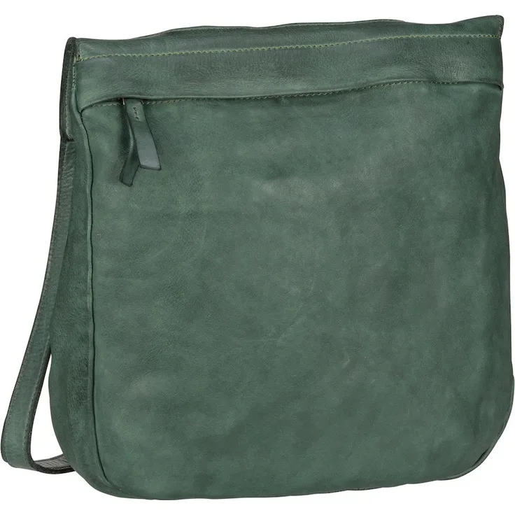 Harold's Beuteltasche Submarine Shopper zip, Umhängetasche aus pflanzlich gegerbtem Rindleder, Grau, 26 x 8 x 29 cm