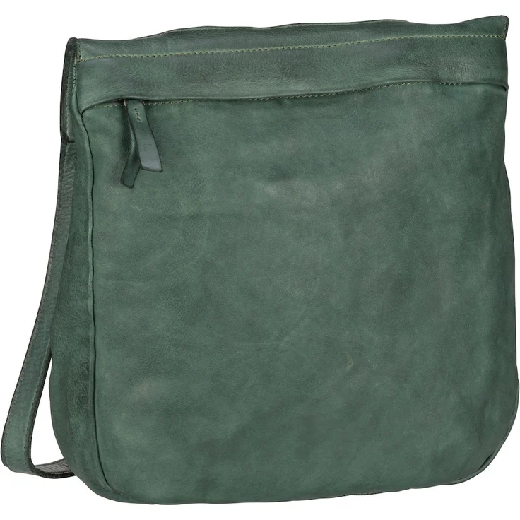 Harold's Beuteltasche Submarine Shopper zip, Umhängetasche aus pflanzlich gegerbtem Rindleder, Grau, 26 x 8 x 29 cm – Bild 1