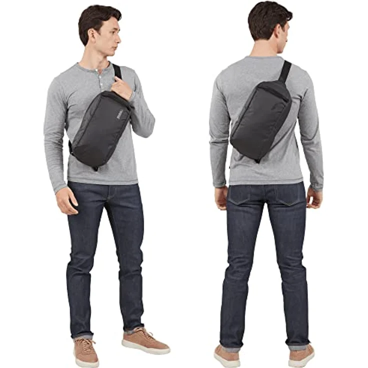 Thule Tact Umhängetasche, 37,5 cm, schwarz, aus 100% Nylon, kompakte Reisetasche – Bild 4