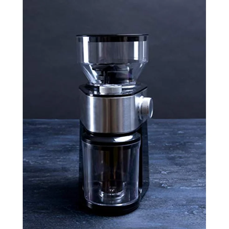 Gastronoma 18120001 Kaffeemühle Kaffee Espresso elektrische Mühle, 12 Mahlgradeinstellungen von Fein bis Grob, 200 Watt, Schwarz Edelstahl – Bild 5