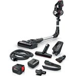 Bosch Akku-Staubsauger Unlimited 7 BSS715XFRSH, kabellos, Knickrohr, Niedriger Geräuschpegel, 10 Jahre Motorgarantie, 2 Akkus, Schnellladegerät, Schwarz