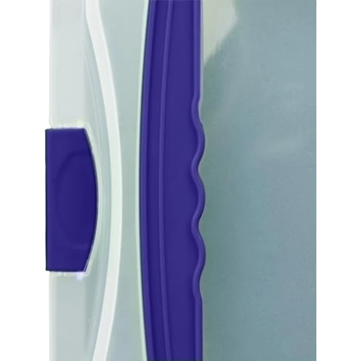 relaxdays Backblech mit Deckel, 3-in-1 Kuchenform aus Carbon-Stahl und Kunststoff, blau – Bild 8