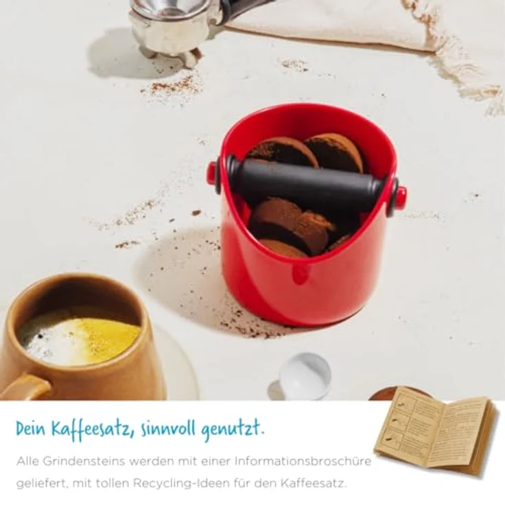 DreamFarm Kaffeesatz-Behälter, rot, spülmaschinenfestes Zubehör für Kaffeemaschinen, 13 cm x 10 cm – Bild 8